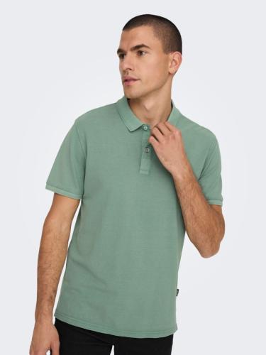 Only and Sons Polo Μπλούζα 22021769 Πράσινο